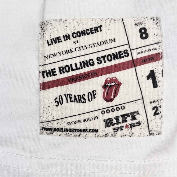 Rolling Stones New York Tour 1972 Dice RIFF Stars Raglan Official T-Shirt M NWT - Picture 4 of 4